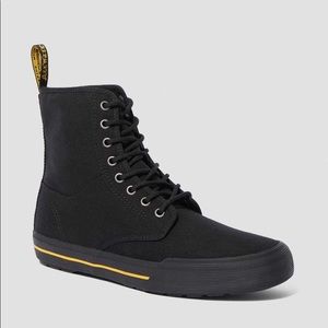 DR MARTENS WINSTED CANVAS BOOTS SIZE 14 BLACK